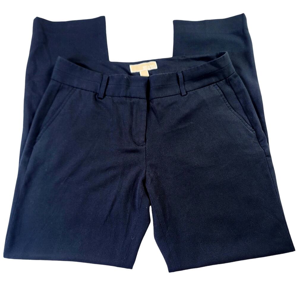 MICHAEL Michael Kors Black Flat front Pants Women's Size 6